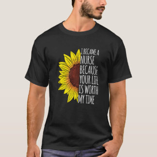 T-shirt Infirmières Je Suis Devenue Infirmière Parce Que T