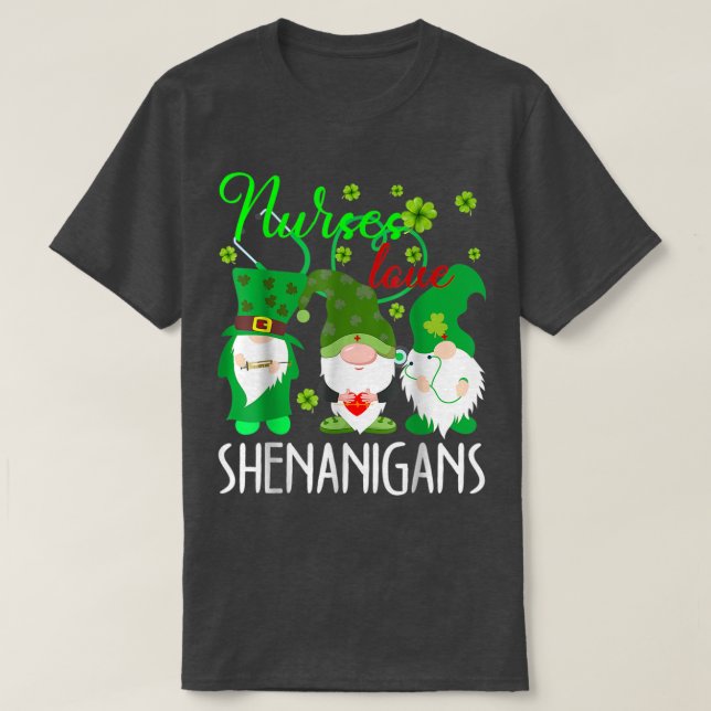 T-shirt Infirmières Love Shenanigans Funny Gnomes Infirmiè (Design devant)