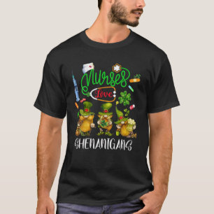T-shirt Infirmières Love Shenanigans Gnome Infirmières Lov