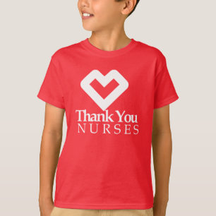 T-shirt Infirmières Mercis  Coeur rouge