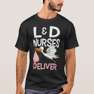 T-shirt Infirmières mignonnes de travail et d'accouchement