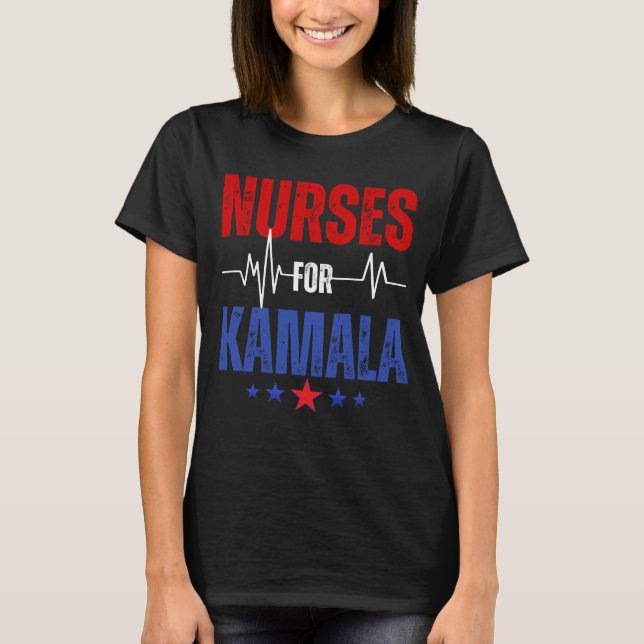 T-shirt Infirmières Pour Kamala Harris Pour Président 2024 (Devant)