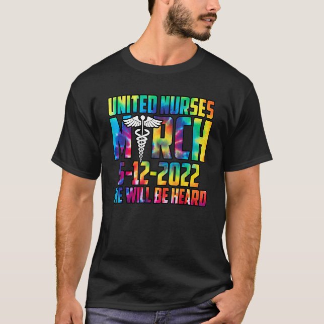 T-shirt Infirmières Unis Mars 12 Mai 2022 Nous Serons Ente (Devant)