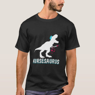 T-shirt Infirmiersaurus Infirmière-A-Saurus Infirmière pou