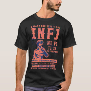 T-shirt INFJ cadeaux de type personnalité pour Noël, hey T