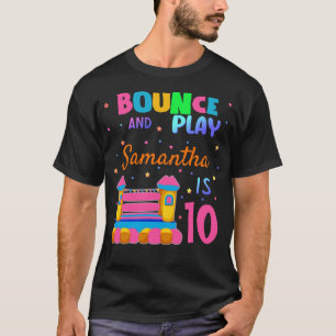T-shirt Inflatable Bounce House Jump Anniversaire Fille T
