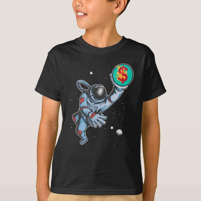 T-shirt Inflation pour l'astronaute lunaire (Devant)