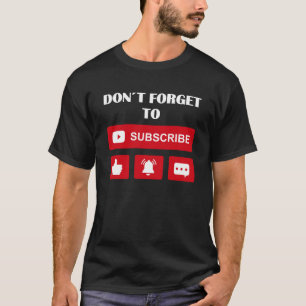 T-shirt Influenceur des médias sociaux J'aime S'abonner