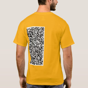 T-shirt Info d'analyse de code QR personnalisée Votre T-sh