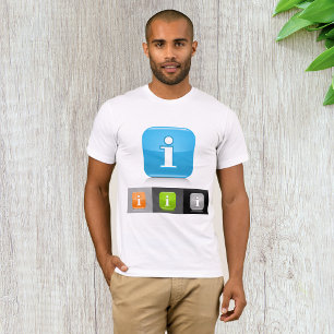 T-shirt Info Icons Mens