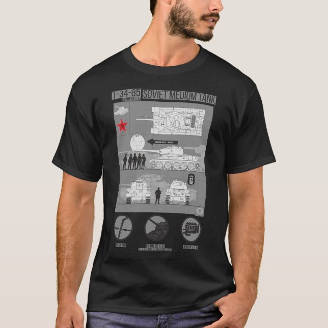 T-shirt Infographie T 34 85 (Devant)
