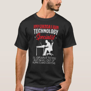 T-shirt Informaticien Spécialiste Poste d'Ordinateur Pro