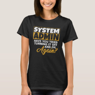 T-shirt Informatiker Admin Dit Sauvegarde de piratage