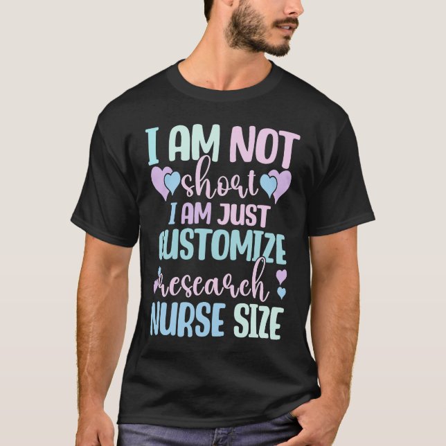 T-shirt Information Nursing Woman Customize Research Nurse (Devant)