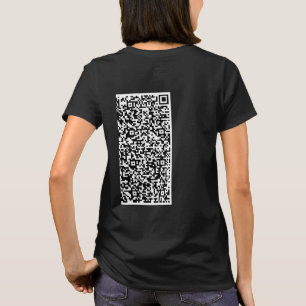 T-shirt Informations d'analyse de code QR personnalisées v