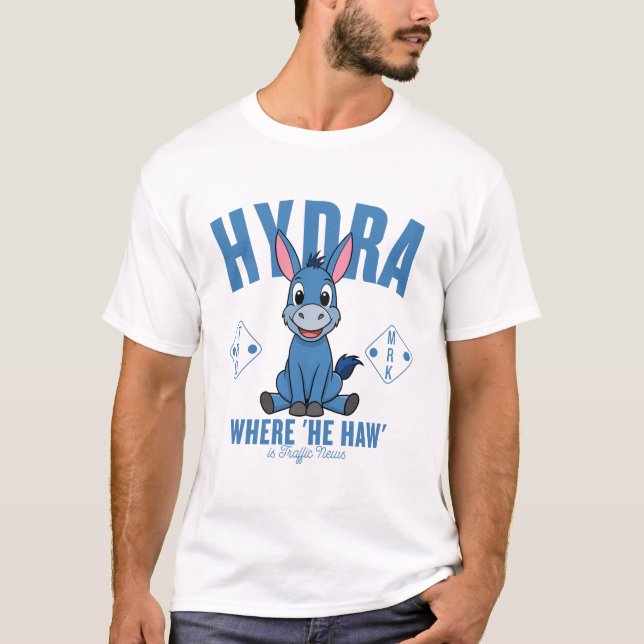 T-shirt Informations de circulation à Hydra (Grèce) (Devant)