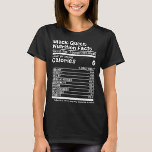 T-shirt Informations nutritionnelles de Black Queen Mélani