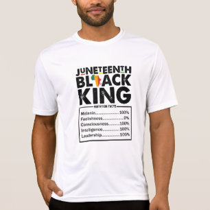 T-shirt Informations nutritionnelles Juneteenth Black King