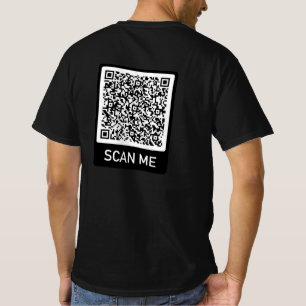 T-shirt Informations personnalisées d'analyse de code QR V