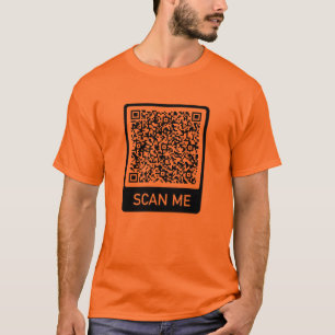 T-shirt Informations sur l'analyse de code QR personnalisé