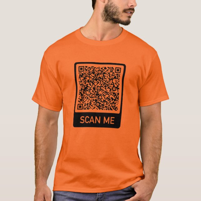 T-shirt Informations sur l'analyse de code QR personnalisé (Devant)