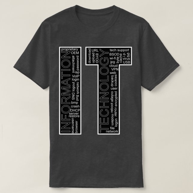 T-shirt informatique (Design devant)