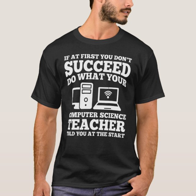 T-shirt Informatique Enseignant Vêtements Cute Enseignants (Devant)