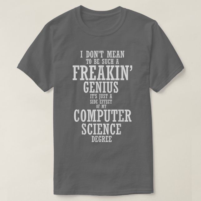 T-shirt Informatique Fière Diplôme de classe supérieure 20 (Design devant)