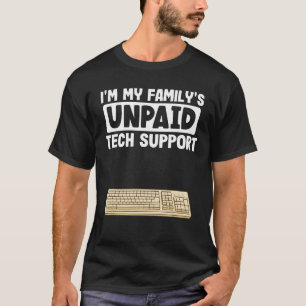 T-shirt Informatique Geek Nerd Ordinateur Je suis la techn