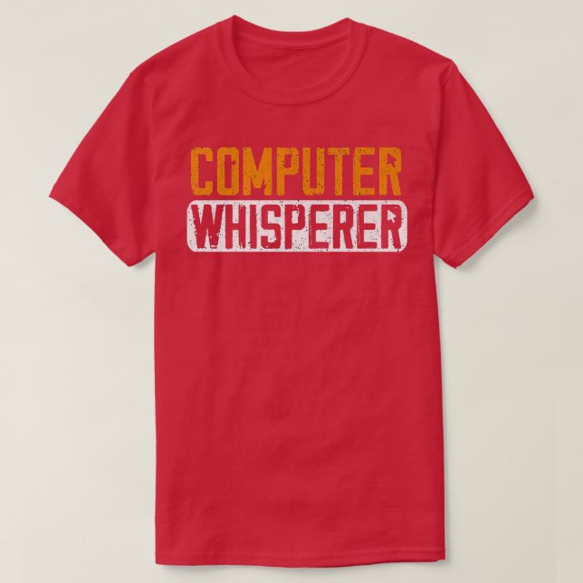 T-shirt Informatique Whisperer Funny Coding Programmateur (Design devant)