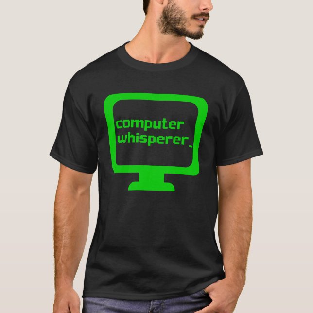 T-shirt Informatique Whisperer Tech Support Nerts Informat (Devant)