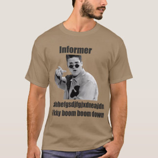 T-shirt Informer Rap Rétro Vintage années 90 amis