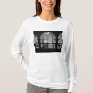 T-shirt Infrarouge d'arbres bâtiments et sentiers à Las 3