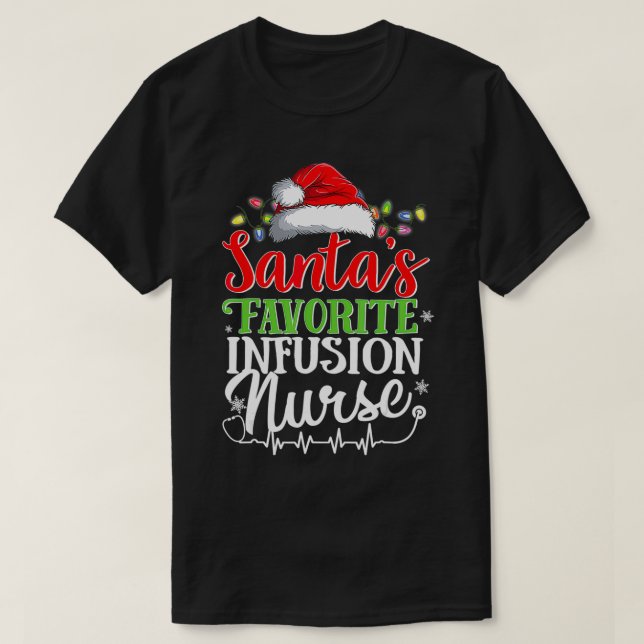 T-shirt Infusion préférée père Noël Infusion Infusion de N (Design devant)