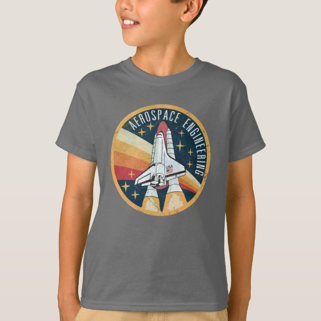T-shirt Ingénierie aérospatiale V01 (Devant)