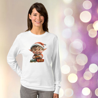 T-shirt Ingénierie Baby Christmas Elf Femme Tee