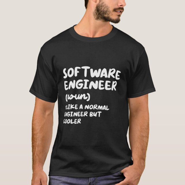 T-shirt Ingénierie de définition de l'ingénieur logiciel (Devant)