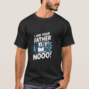 T-shirt Ingénierie informatique I père et fils disquette