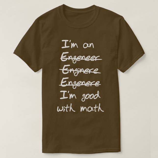 T-shirt Ingénieur (Design devant)
