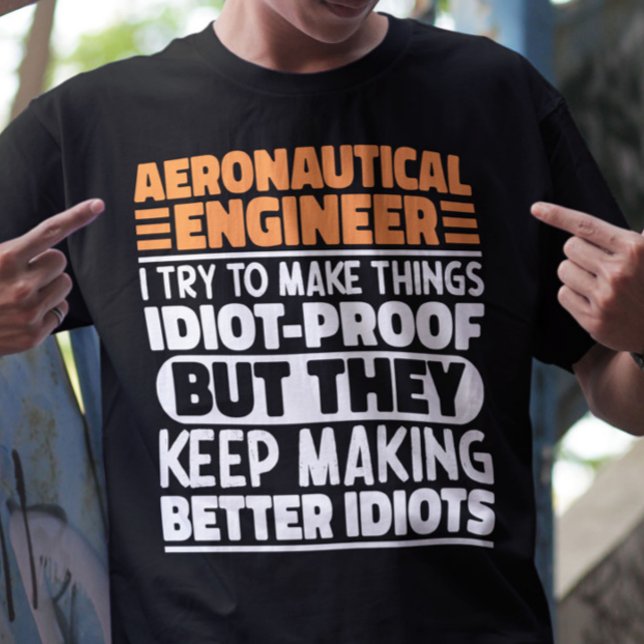 T-shirt Ingénieur Aéronautique J'Essaie De Faire Des Chose (Créateur téléchargé)