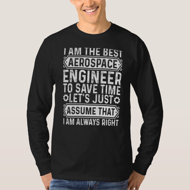 T-shirt Ingénieur aérospatial (Devant)