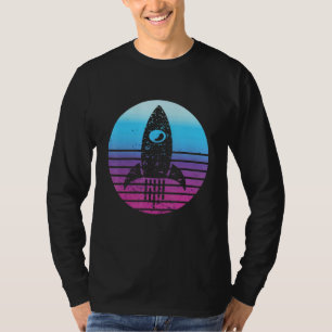 T-shirt Ingénieur aérospatial Coucher de soleil rétro Espa