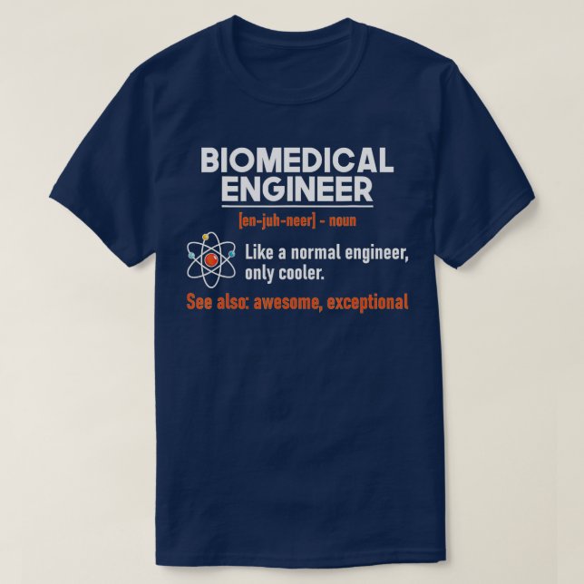 T-shirt Ingénieur biomédical Biomed Bioingénierie Scientif (Design devant)