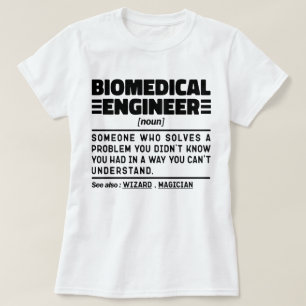 T-shirt Ingénieur biomédical Noun Ingénierie personnalisée
