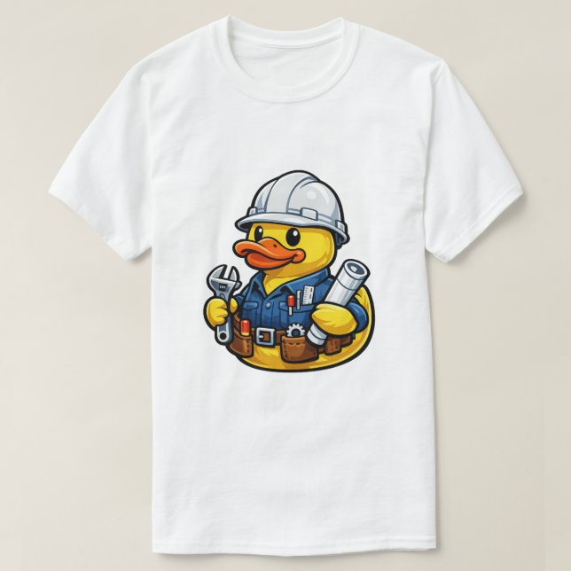 T-shirt Ingénieur Canard en Caoutchouc (Design devant)