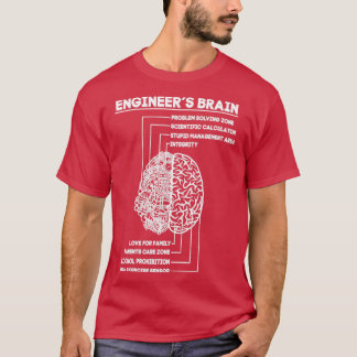 T-shirt Ingénieur Cerveau Funny Ingénierie