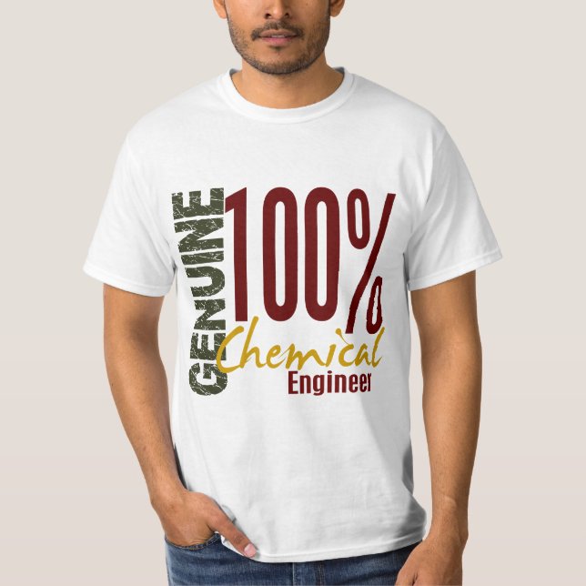 T-shirt Ingénieur chimiste véritable (Devant)