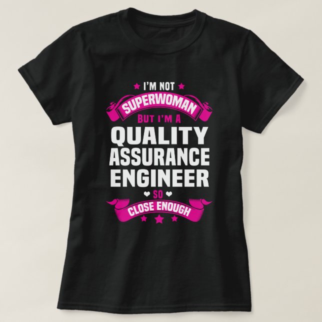 T-shirt Ingénieur d'assurance de la qualité (Design devant)