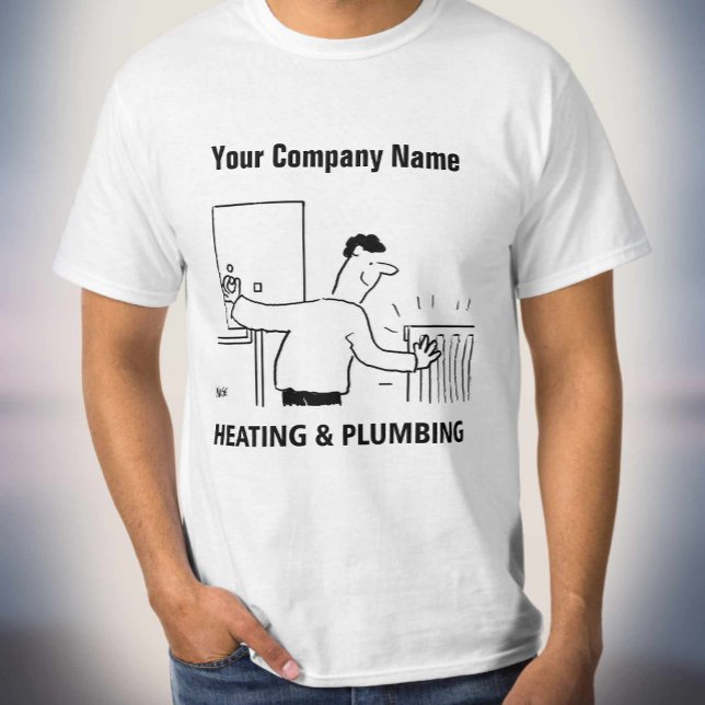 T-shirt Ingénieur de chauffage et services de plomberie (Créateur téléchargé)