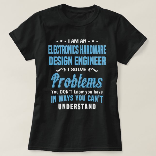 T-shirt Ingénieur de conception de matériel électronique (Design devant)